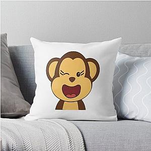 Happy cute monkeys  Throw Pillow RB0604 [ID555797]