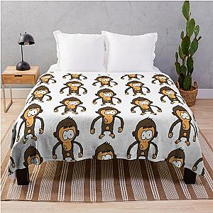 Happy cute monkeys  Throw Blanket RB0604 [ID555708]