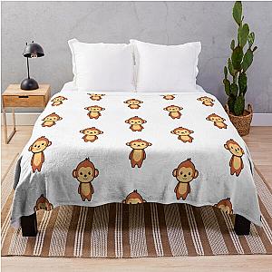 Happy cute monkeys  Throw Blanket RB0604 [ID555707]