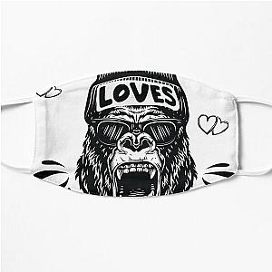 This Boy Loves Monkeys Lover Monkey Animal Saying Flat Mask RB0604 [ID555659]