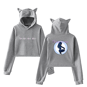 Ariana Grande Hoodies - Ariana Grande Focus on Me Cropped Hoodie 1