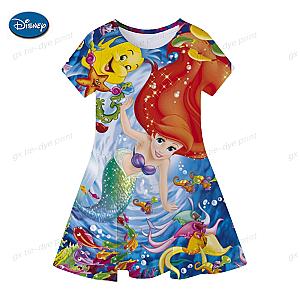 Ariel Disney Mermaid Princess Summer Dresses Kids