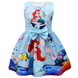 Ariel Mermaid Princess Cartoons Girl Dress