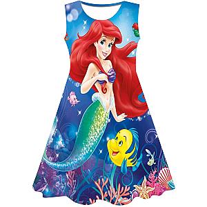 Ariel Mermaid Baby Girl Summer Cartoon Dress