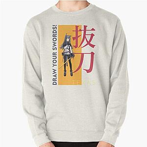 Texas Arknights Vanguard Draw Your Swords Battou Anime Gacha Game   Pullover Sweatshirt