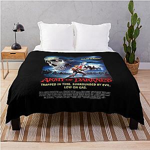 Army Of Darkness Movie Poster Phi Retro Throw Blanket