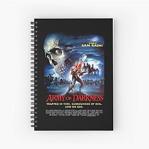 Army Of Darkness Movie Poster Phi Retro Spiral Notebook