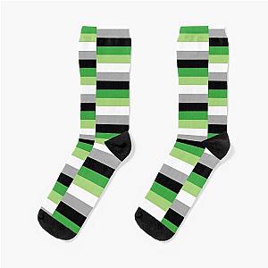 Aromantic Socks - Aromantic Pride Flag Socks RB1901