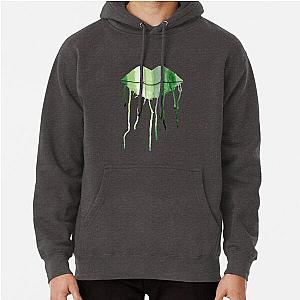 Aromantic Hoodies - Aro Pride Dripping Watercolor Lips Pullover Hoodie RB1901