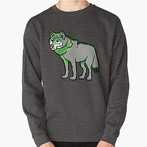 Aromantic Sweatshirts - Aro Pride Cute Cartoon Wolf Pullover Sweatshirt RB1901