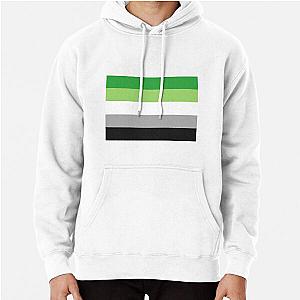 Aromantic Hoodies - Aromantic pride flag Pullover Hoodie RB1901