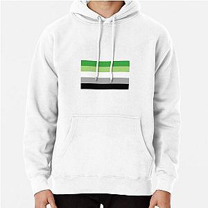 Aromantic Hoodies - Aromantic Pride Flag Pullover Hoodie RB1901