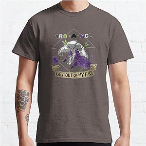 Aromantic T-Shirts - Aro+Ace - Get Out of My Face Classic T-Shirt RB1901