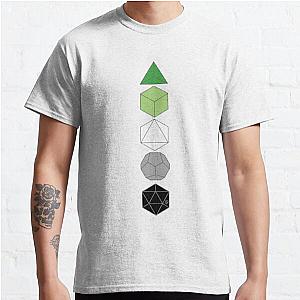 Aromantic T-Shirts - Aromantic Platonic Solids (plain) Classic T-Shirt RB1901