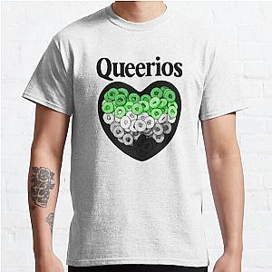 Aromantic T-Shirts - Aromantic queerios Classic T-Shirt RB1901