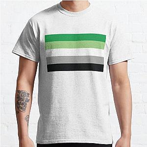 Aromantic T-Shirts - Aromantic Pride Flag Classic T-Shirt RB1901