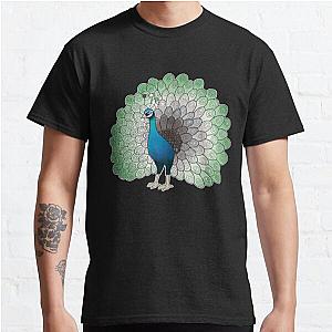 Aromantic T-Shirts - Aromantic Pride Peacock Classic T-Shirt RB1901