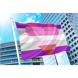 Gray Asexual Lesbian Combo Pride Flag | Aromantic Flag Store PN2101