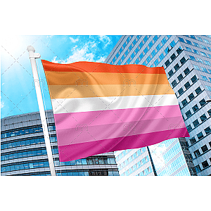 Lesbian Sunset Pride Flag | Aromantic Flag Store PN2101