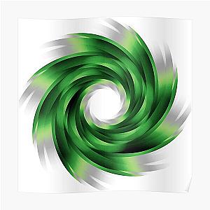 Aromantic Posters - Aromantic Pride Whirling Vortex (On White) Poster RB1901