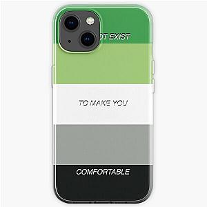 Aromantic Cases - I do not exist to make you comfortable - Aromantic Pride iPhone Soft Case RB1901