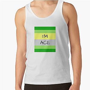 Aromantic Tank Tops - AROMANTIC FLAG I'M ACE ASEXUAL T-SHIRT Tank Top RB1901