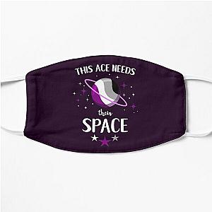 Aromantic Face Masks - This Ace Needs Their Space For Aromantic Asexuals Flat Mask RB1901