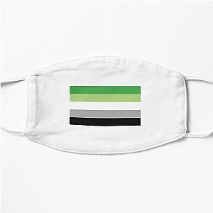 Aromantic Face Masks - Aromantic Pride Flag Flat Mask RB1901