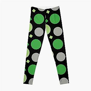 Aromantic Leggings - Aro Pride Outlined Circles Pattern Leggings RB1901