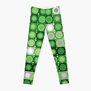 Aromantic Leggings - Aro Pride Circles Grid Pattern Leggings RB1901