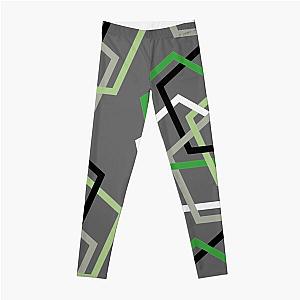 Aromantic Leggings - Aro Pride Interlocked Pentagons Design Leggings RB1901