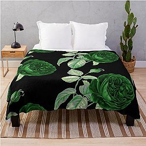 Aromantic Blanket - Aro Pride Vintage Flower and Leaves Throw Blanket RB1901