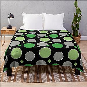 Aromantic Blanket - Aro Pride Outlined Circles Pattern Throw Blanket RB1901