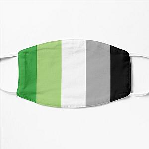 Aromantic Face Masks - AROMANTIC PRIDE FLAG Flat Mask RB1901