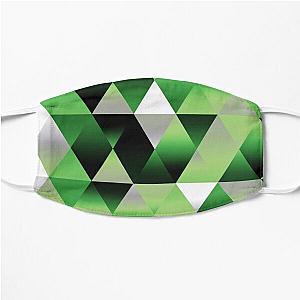 Aromantic Face Masks - Aro Pride Gradient Triangle Pattern Flat Mask RB1901