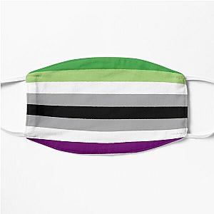 Aromantic Face Masks - Aro Ace Flag Flat Mask RB1901