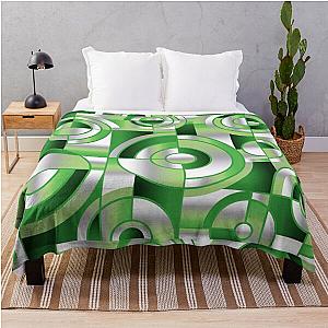 Aromantic Blanket - Aro Pride Abstract Circles and Lines Design Throw Blanket RB1901