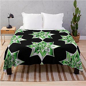 Aromantic Blanket - Aro Pride Glossy Floral Star Shape Throw Blanket RB1901