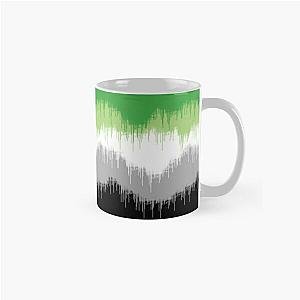 Aromantic Mugs - Aromantic flag drips Classic Mug RB1901