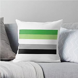 Aromantic Pillows - Aromantic Pride Flag Throw Pillow RB1901