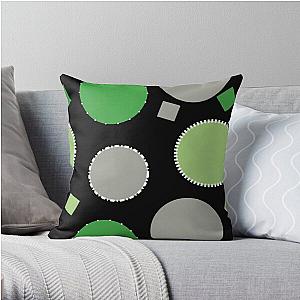 Aromantic Pillows - Aro Pride Outlined Circles Pattern Throw Pillow RB1901