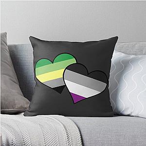 Aromantic Pillows - AroAce Hearts Throw Pillow RB1901