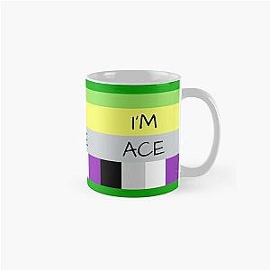 Aromantic Mugs - AROMANTIC FLAG ASEXUAL FLAG I'M ACE ASEXUAL T-SHIRT Classic Mug RB1901