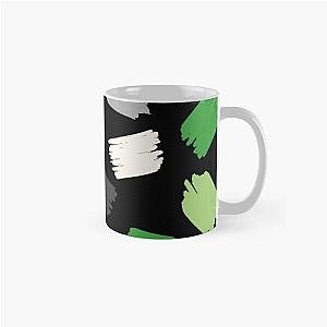 Aromantic Mugs - Aro Pride Short Paintstrokes on Black Classic Mug RB1901