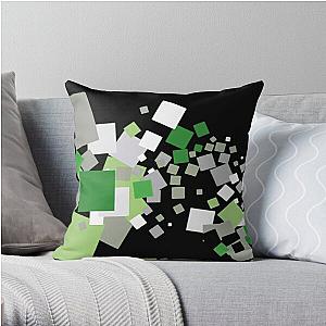 Aromantic Pillows - Aro Pride Scattered Paper Squares Design Throw Pillow RB1901