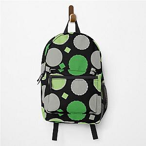 Aromantic Backpacks - Aro Pride Outlined Circles Pattern Backpack RB1901