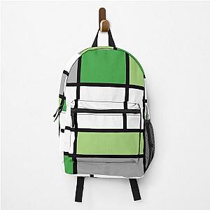 Aromantic Backpacks - Aro Pride Basic Lined Rectangles Backpack RB1901