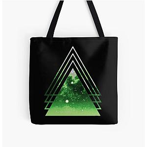 Aromantic Bags - Aro Pride Layered Galaxy Triangles All Over Print Tote Bag RB1901