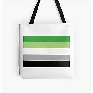 Aromantic Bags - Aromantic Pride Flag All Over Print Tote Bag RB1901