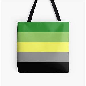 Aromantic Bags - AROMANTIC FLAG All Over Print Tote Bag RB1901